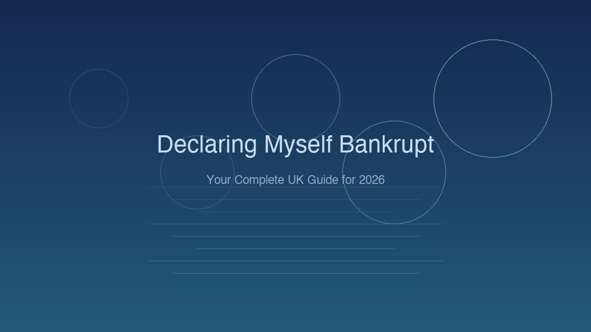 Declaring myself bankrupt in the UK - guide to personal bankruptcy and debt solutions
